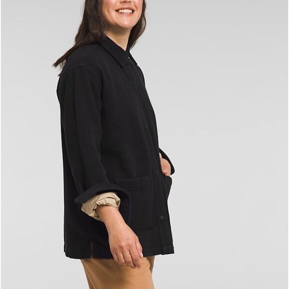 The North Face Valley Twill Utility Button Down Flannel Jacket Coat Parka Size L - Picture 6 of 12